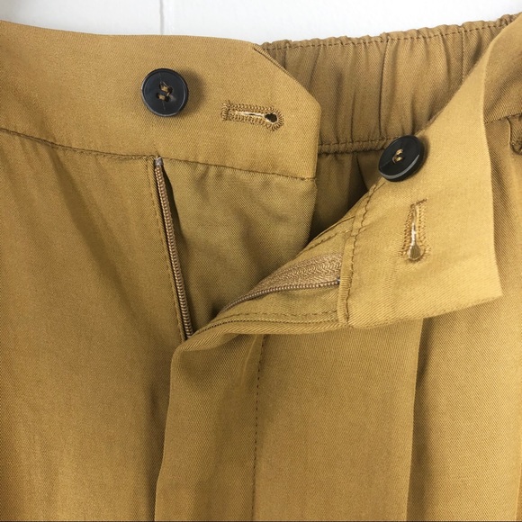 Zara Beige Mid-Waist Trousers - Picture 4 of 8